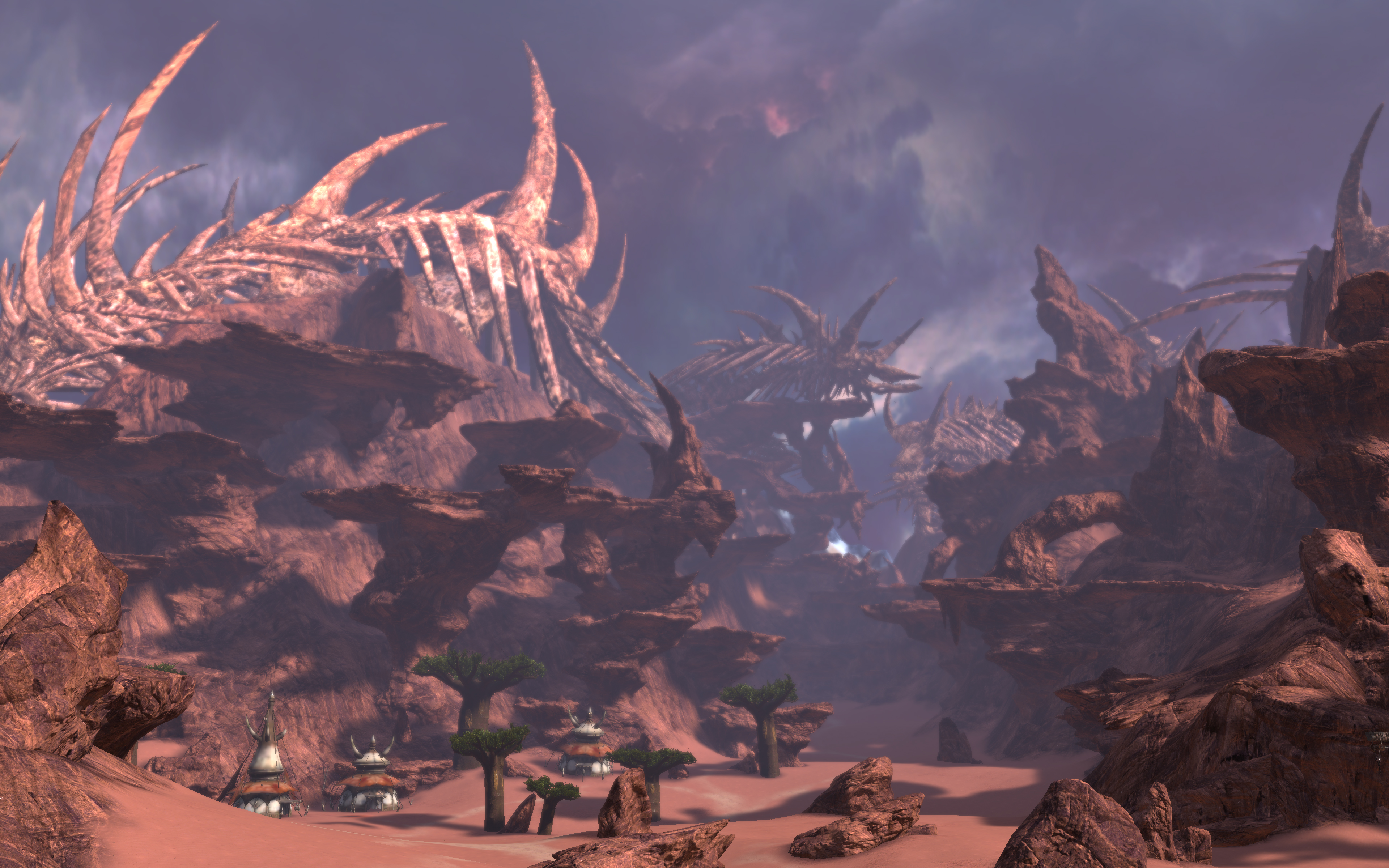 TERA 團隊挑戰巨龍首領的副本場景